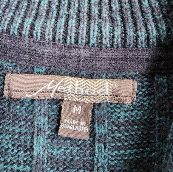 Method 1/4 Zip Mock Neck Sweater M - Picture 5 of 7